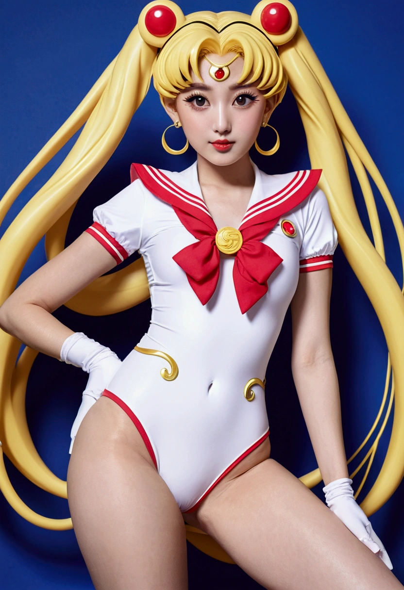 Swimsuit Sailor Moon，Wearing sausage in crotch