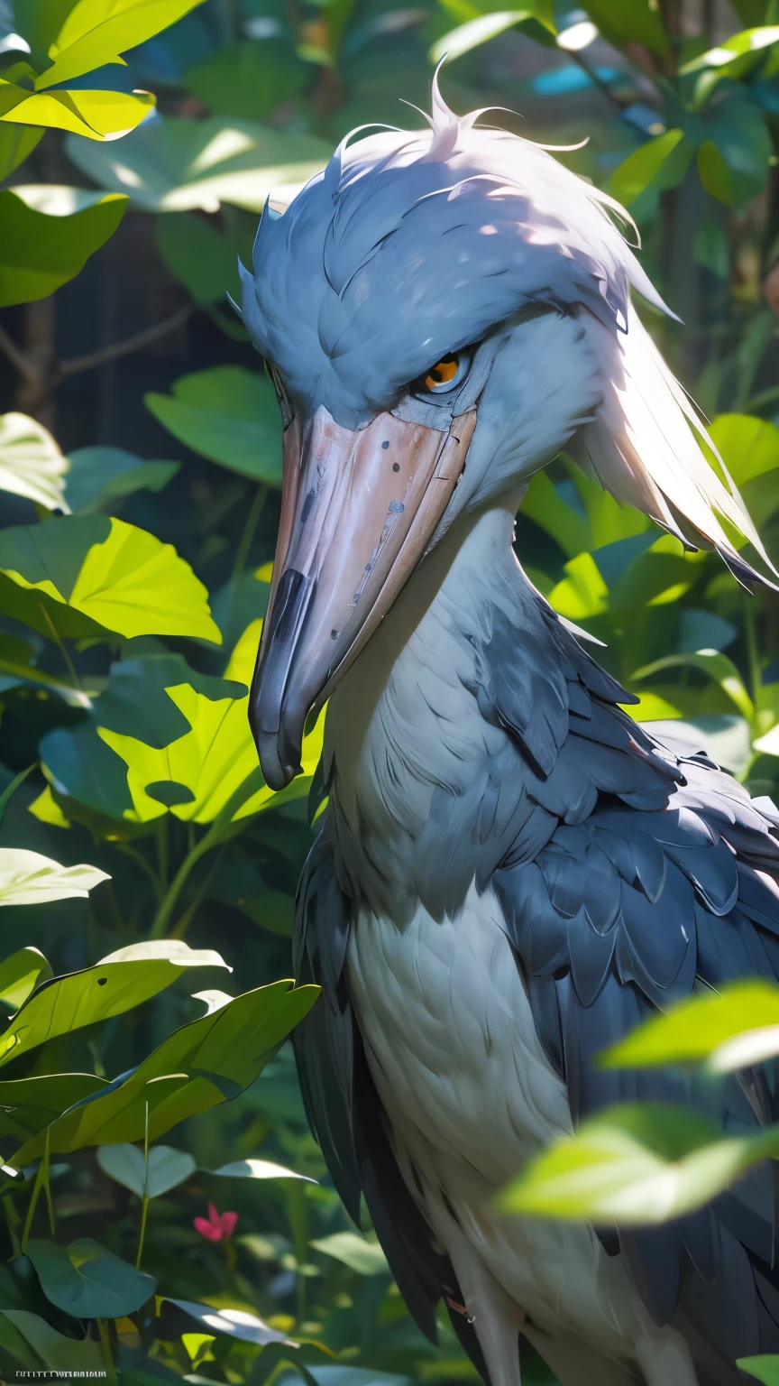 RAW Photos、Highest quality、ultra High resolution、High resolution、masterpiece:1.3、shoebill stork