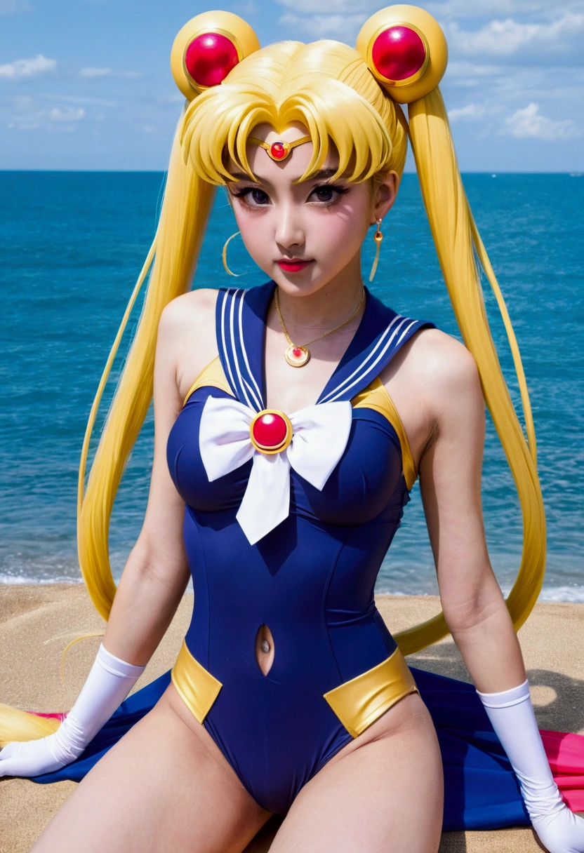 Swimsuit Sailor Moon，Crotch bulge