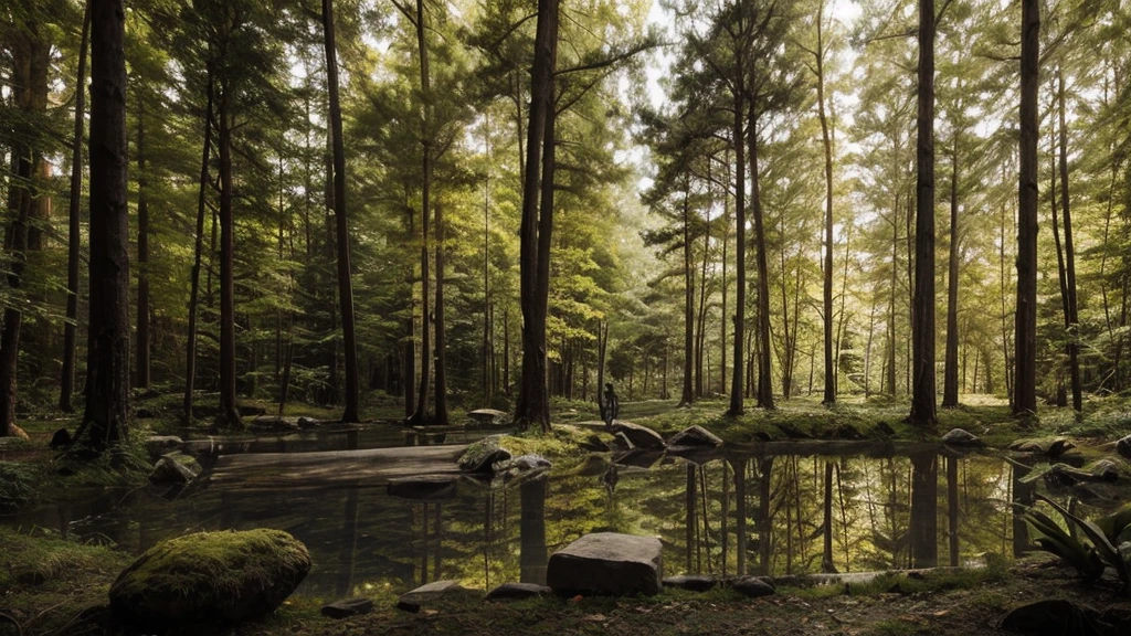 A moment of silence deep in the forest