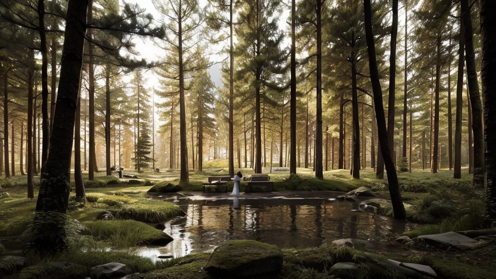 A moment of silence deep in the forest