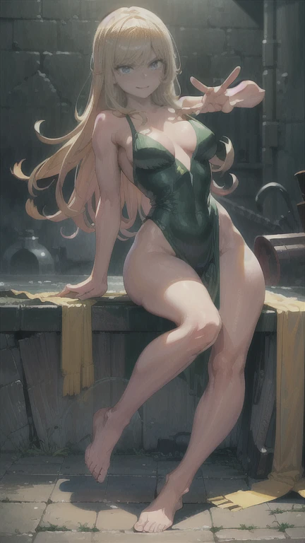 a naked girl in drawing poses, full body, beautiful detailed eyes, beautiful detailed lips, extremely detailed eyes and face, long eyelashes, blond hair, fit, 18 years old, smiling, shy, embarrassed, seductive pose, sexy pose, oil painting, highly detailed, photorealistic, 8k, masterpiece, dramatic lighting, warm color palette, cinematic, green eyes, dancing pose