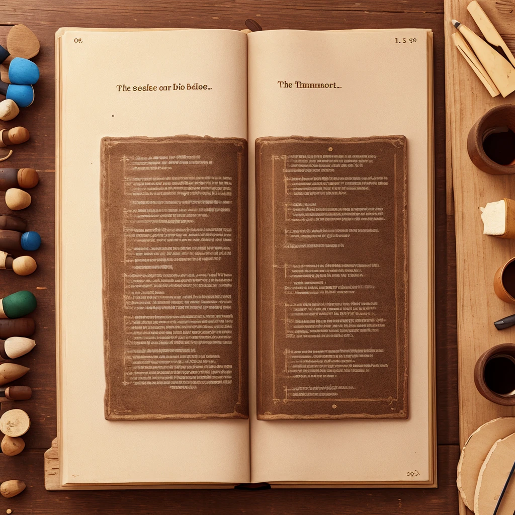 The first commandment of the bible in drawing