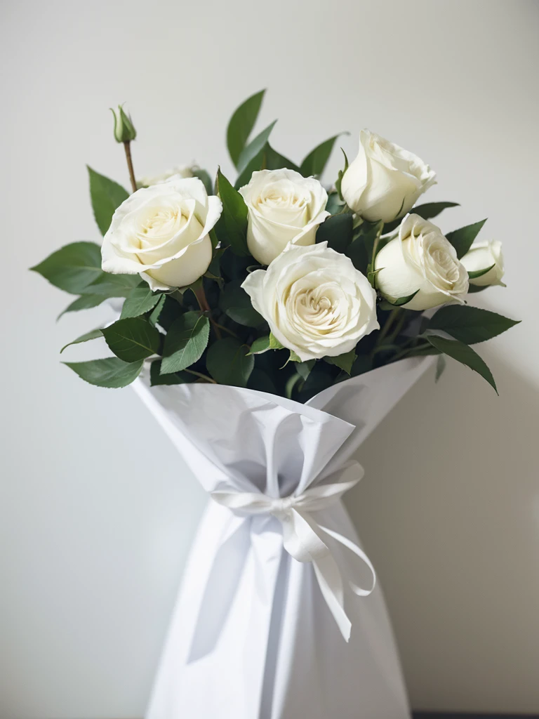 flower's, white rose, fill, look sb straight, reallism