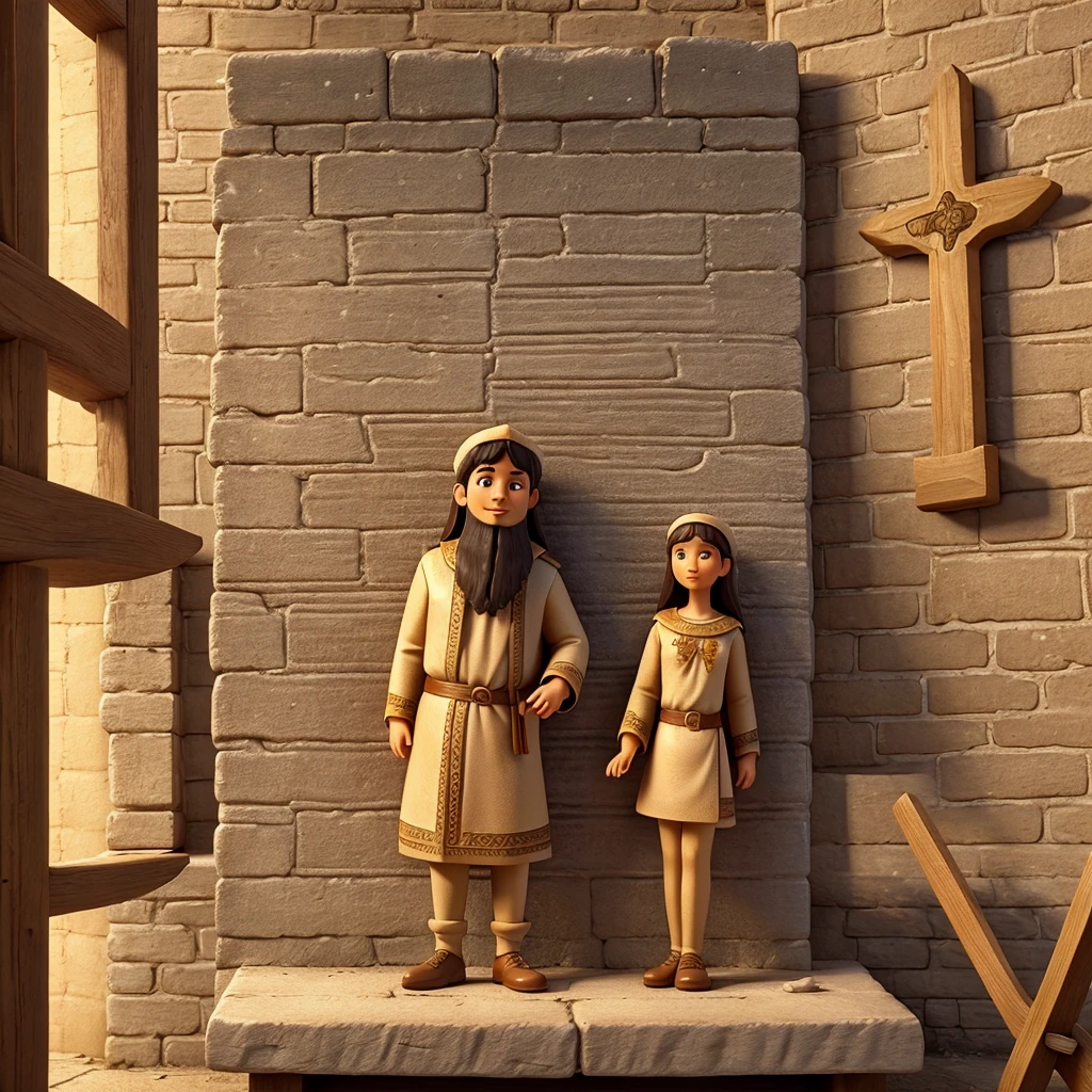 Draw the first commandment of the bible, love God over all things, put people worshiping God
