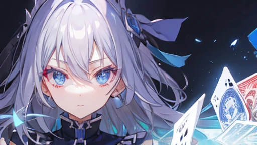 Gray Hair,Blue Eyes,card,Dice,game