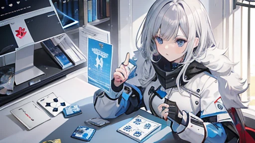 Gray Hair,Blue Eyes,card,Dice,game,human,color,Awakening,destiny