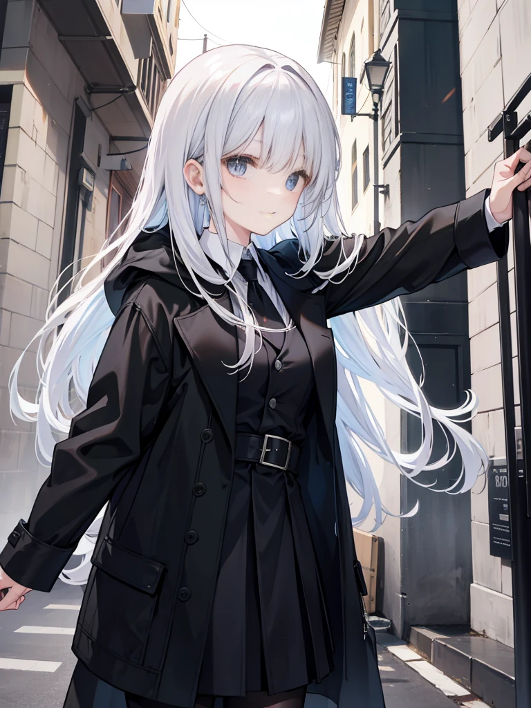 Professor in a black coat