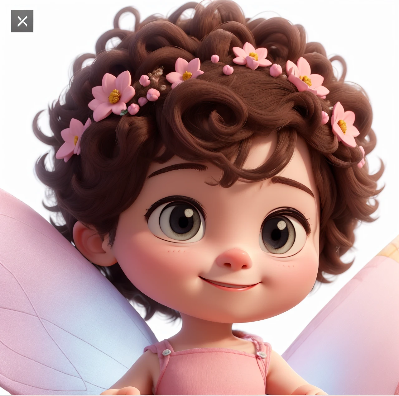 ((best qualityer)), ((work of art)), (detailded), face perfect, , chubby, sweetie, smiling very happy giving a thumbs up, wearing a baby pink dress, 
