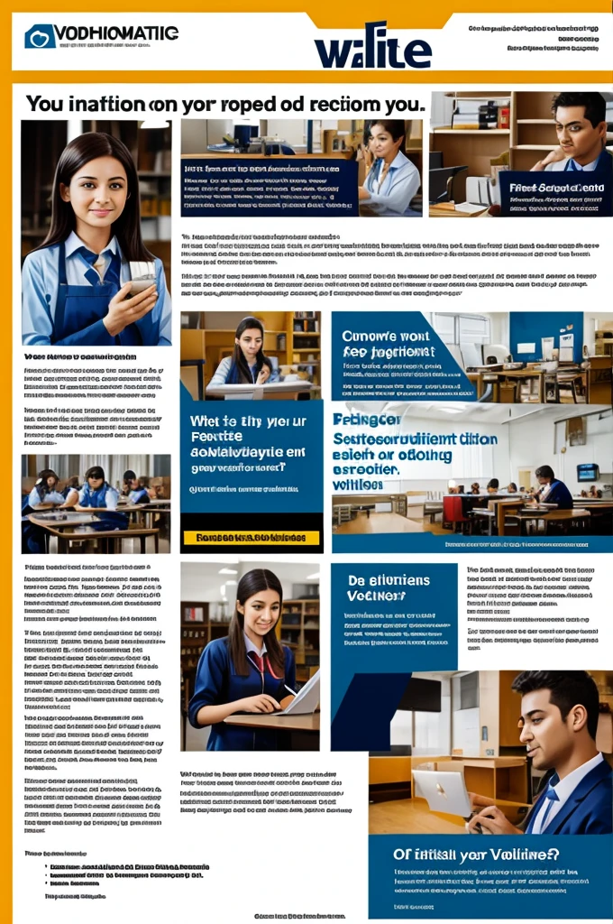 Vocational guidance advertisement