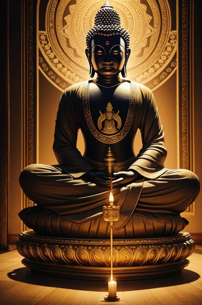 create lord buddha beautiful picture