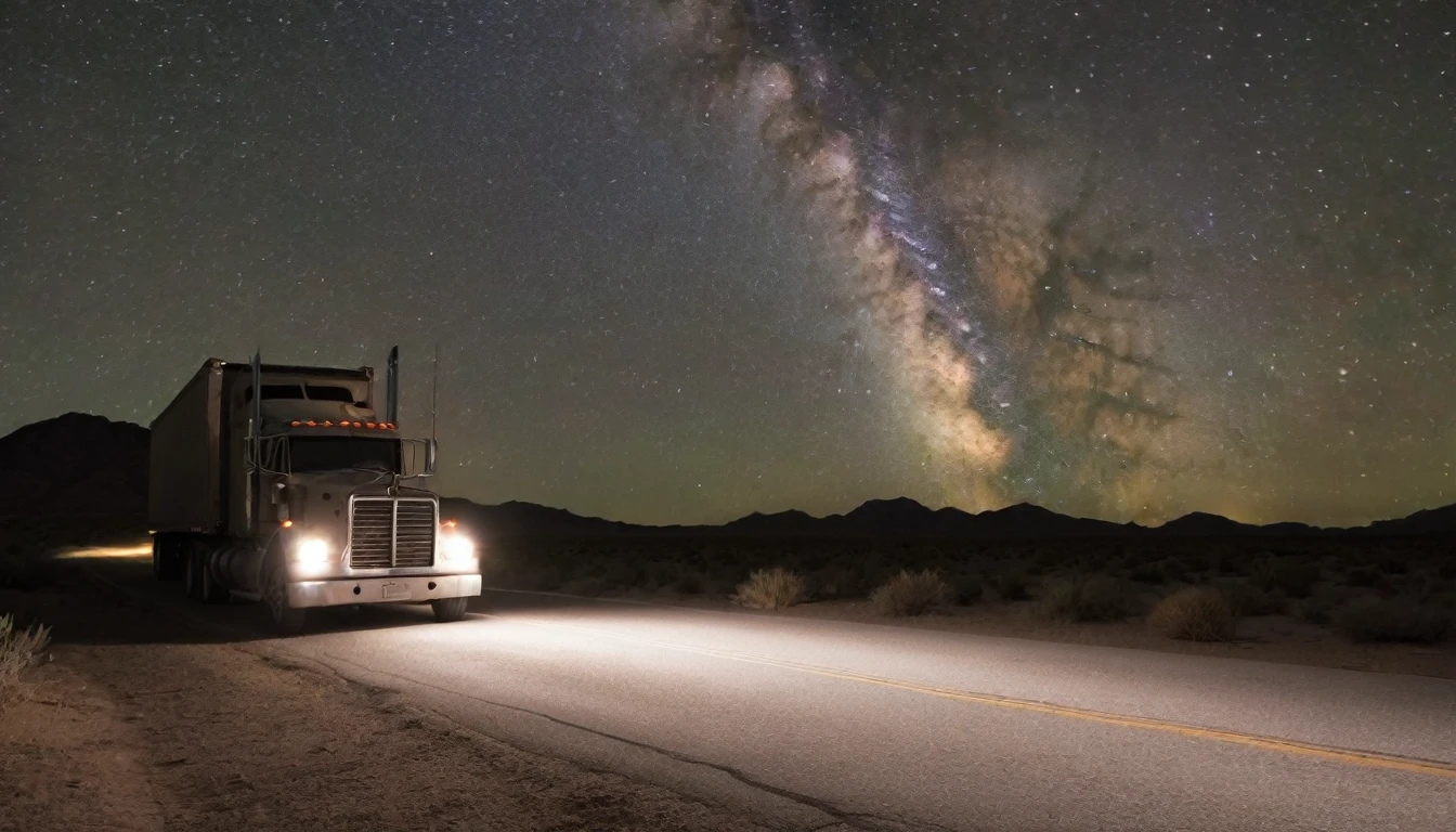 It was a hot and silent night in the Mojave Desert, in California, when the veteran truck driver, with almost fifteen years on the road, found himself faced with a mystery that still haunts him. It was 2017, and he was driving toward Arizona at night, with only the dim light of his headlights illuminating the way. This lonely journey would prove to be one of the most disturbing of his career.