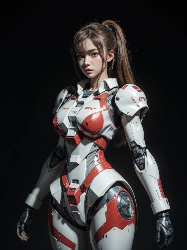 Textured skin, Super Detail, high details, High quality, Best Quality, hight resolution, 1080p, Gorgeous beauty、Girl with Beautiful Mecha Body、(Gundam) Girl with robot body