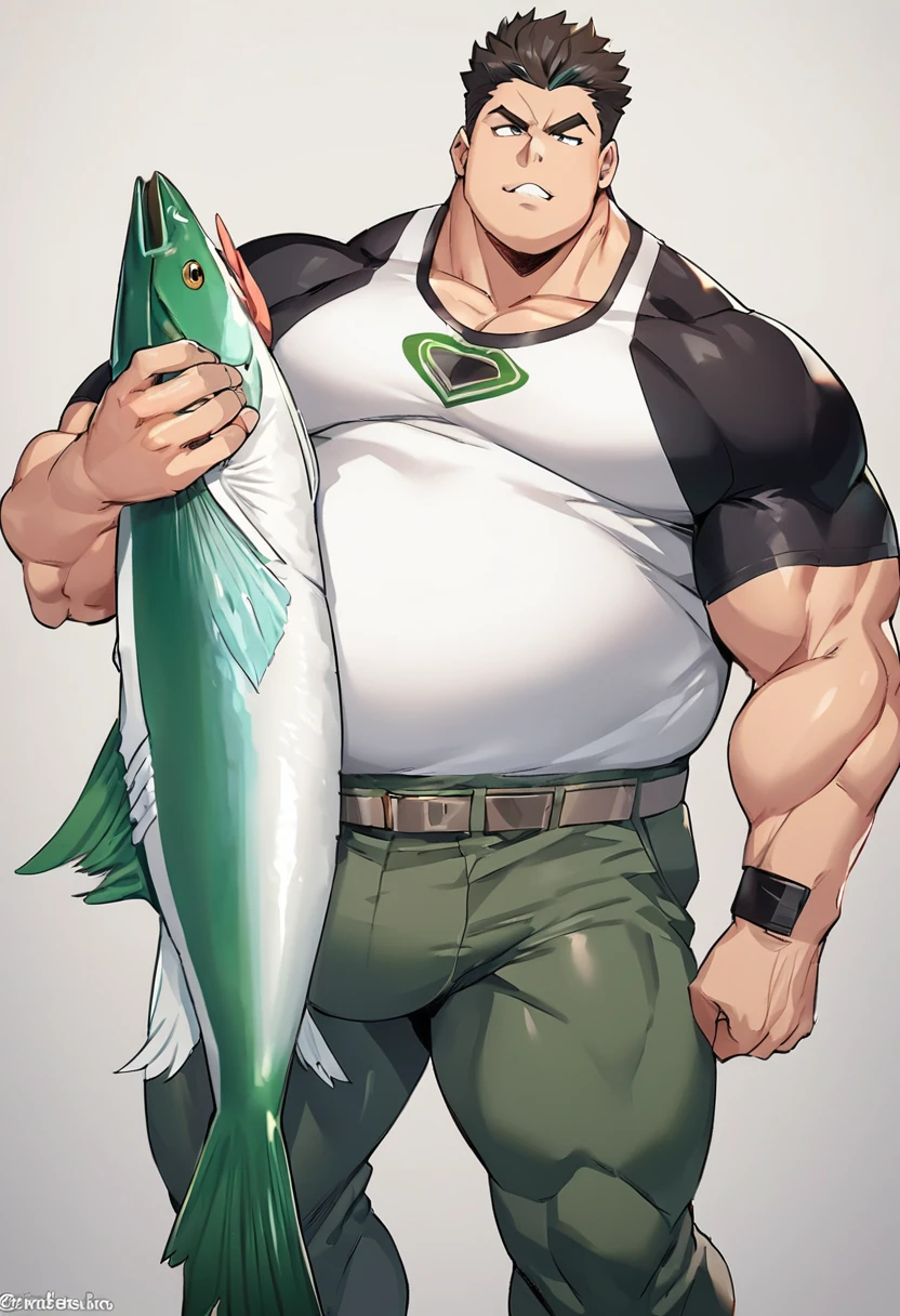1 , foco masculino, Detalhes intrincados, 1 homem, bonito, cabelo branco, olhos verdes vibrantes, slim muscles, anime, 19 anos, 19 years, um pequeno cavanhaque, cock, large cock, thick cock, fat cock, thick (the character is holding his own member with one hand in a seductive way, the member is glued to his waist between his crotch, he is showing off his large and thick member, a beautiful fat and thick cock).