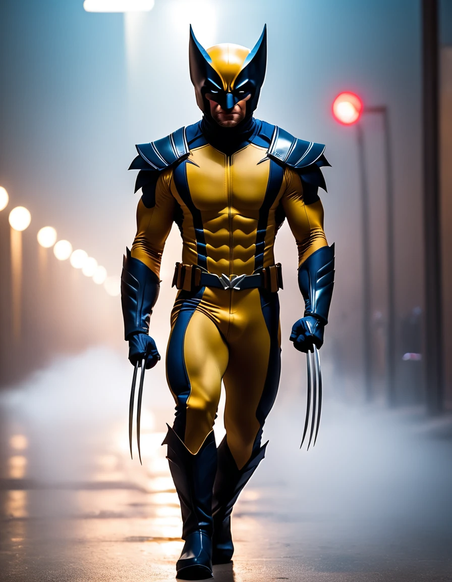 Cat, ((Wolverine Costume)), Spectacular sights, Dynamic Camera, Backlight, (closure:1.2), High-quality photos, Three-point lighting, Flash with softbox, 4K, Canon EOS R3, high resolution, Smooth, Clear focus, high resolution, Award-winning photos, 80 mm, F2.8, Bokeh
