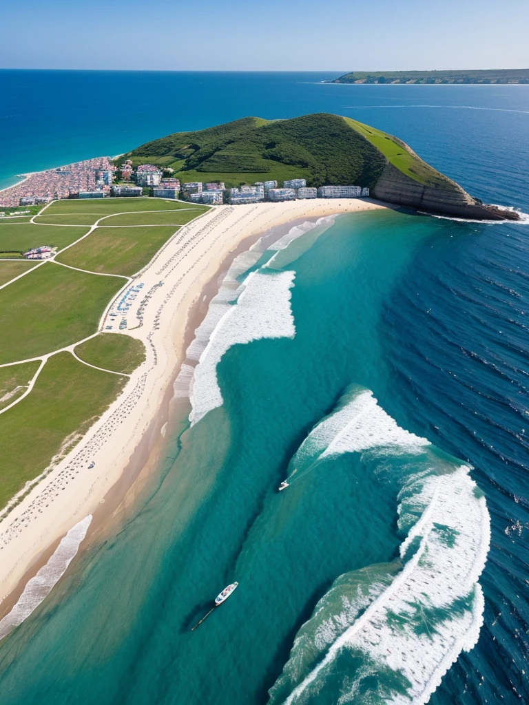 The sea in summer