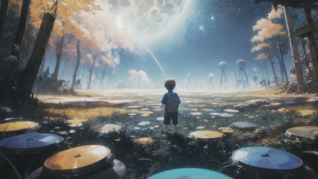 Summer vacation, Secret Base, Absurd, High resolution, Super detailed, (1 little boy:1.3),
Break Lomography, Analogue photography, Vibrant colors, Soft Focus, Light leakage, Dreamy atmosphere, Experimental charm, Nostalgic Charm BREAK Color Field Painting, large colored bands, abstract expressionism, Bold colors, Emotional impact, Atmospheric Depth, Minimalist Approach BREAK
, Space Exploration, Celestial Bodies, Astronomical phenomena, Scientific discoveries, otherworldly wonders