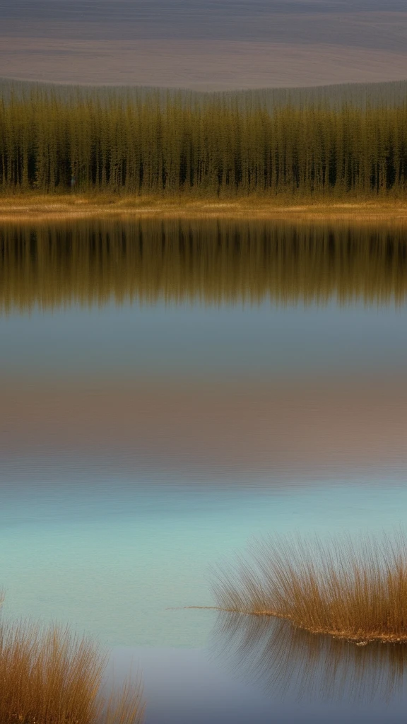 Mysterious Landscape There are no people lake Landscape reflected on the water surface