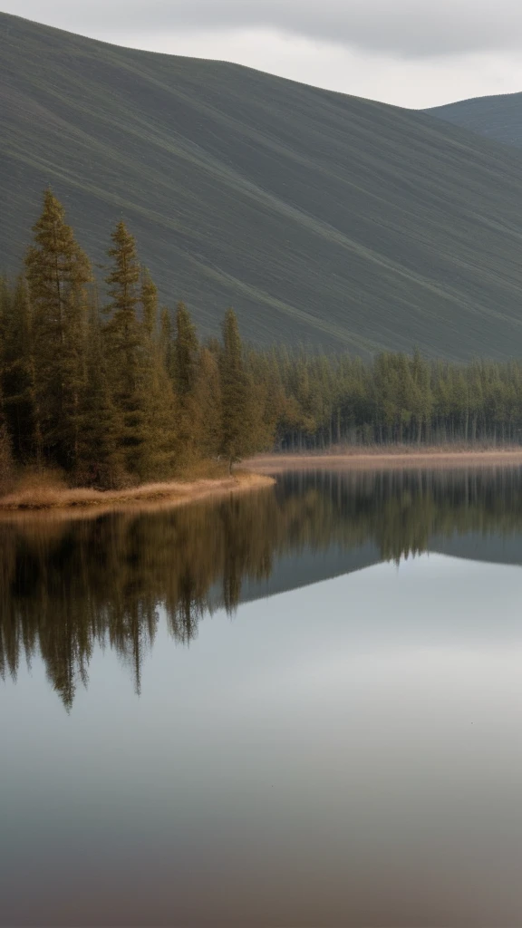 Mysterious Landscape　There are no people　lake　Landscape reflected on the water surface