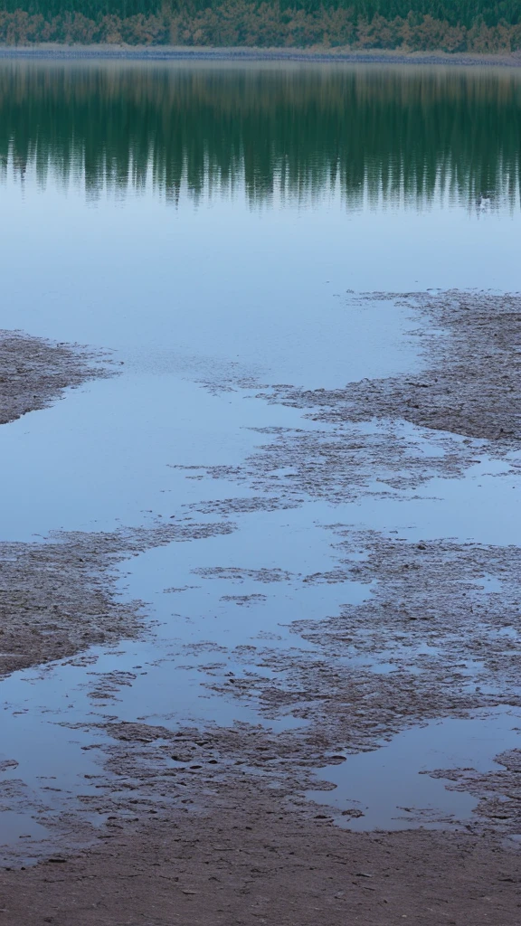 Mysterious Landscape There are no people lake Landscape reflected on the water surface