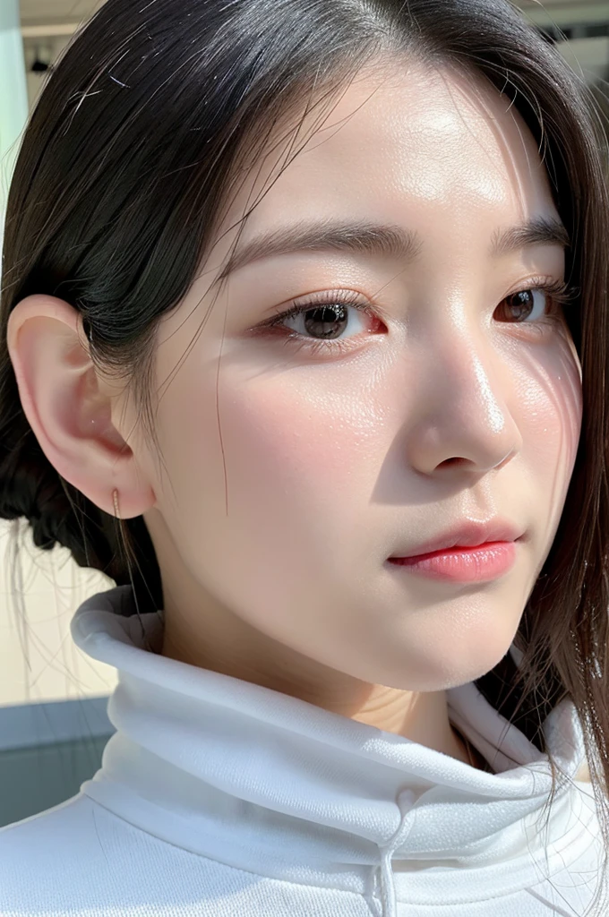 (Details of the face、best qualtiy:1.2),Lovely woman,Single Eyelids,Large nose bridge,large nose,pointy nose,tall nose bridge,Fracture of the nasal bridge,Danfeng Eyes,Single Eyelids,Thin lips,Close your lips,Cute little mouth,Thin lips,High nose,roman nose,pointy nose,Wide nose wings,Single Eyelids,with fair skin,The facial features are exquisite and perfect,kawaii,Single Eyelids,Delicate and delicate eyes,number art,Amazing little eyes,Delicate thin eyebrows,orthofacial,Frontal makeup,The corners of the mouth are thin,The corners of the mouth are raised,Goose egg face,Exquisite and beautiful,petty eyes,Danfeng Eyes,Elongated eyes,Cute little mouth