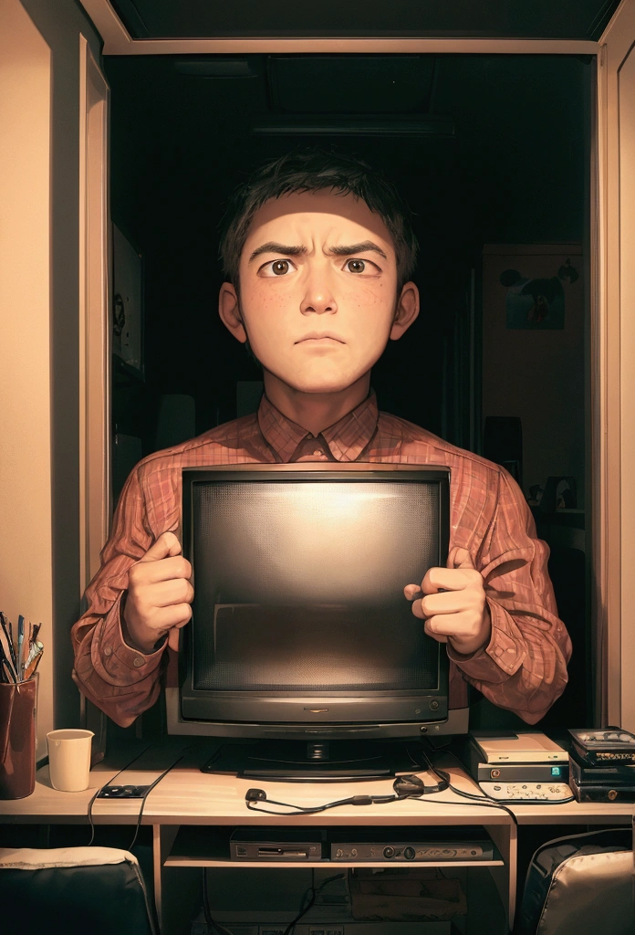 One Man,Hero,tv,scatterbrain,watching tv