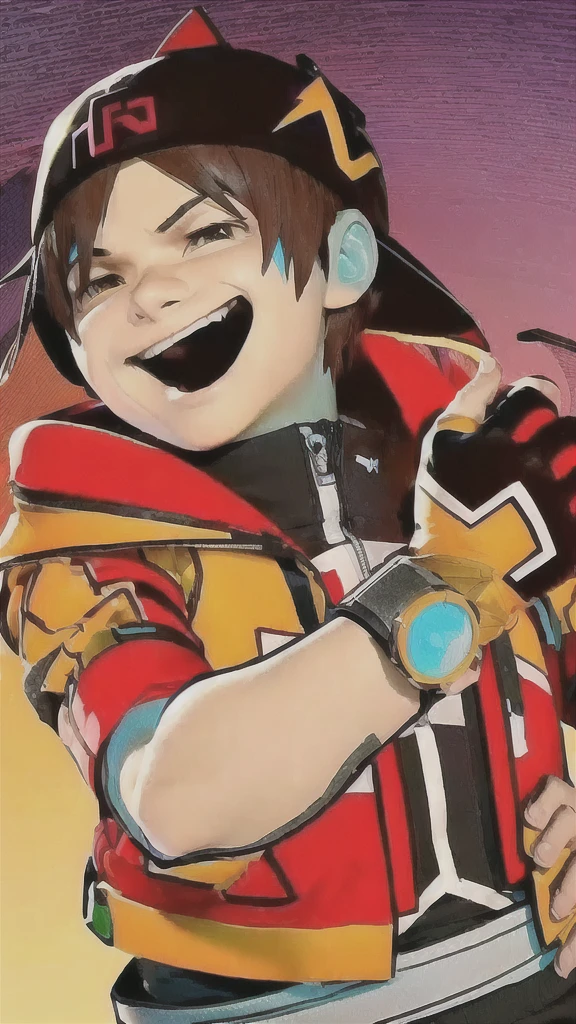 Realistic 3D cartoon boboiboy animation