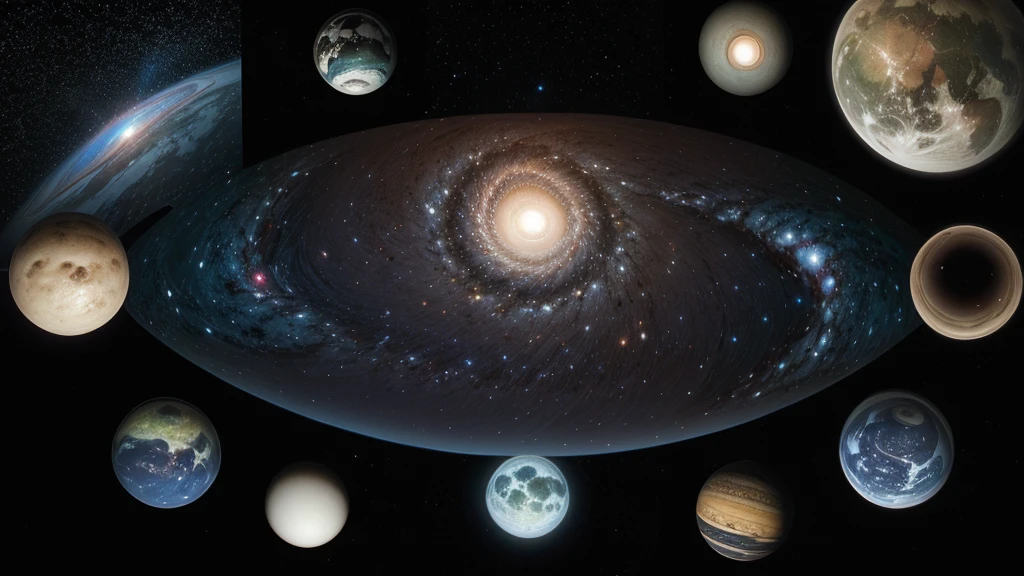 A collage of surprising and intriguing images that awaken the desire to uncover the secrets of the universe.