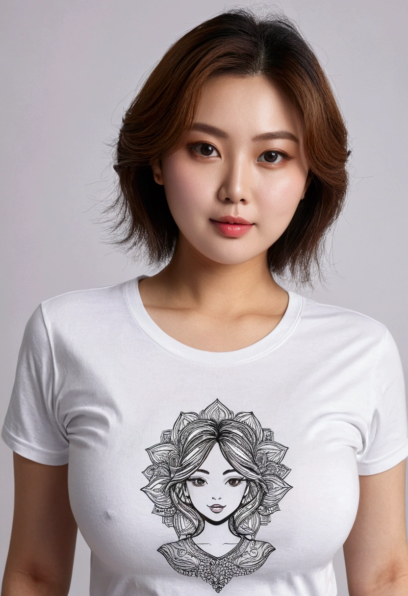 https://www.seaart.AI big breasts/With the same face、Wearing a T-shirt、