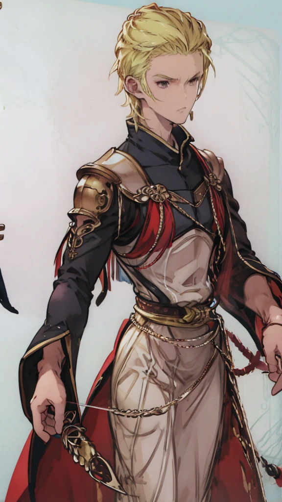 jrpg, The whole body is shown, View Viewer, knight (male), 全身に装着された灰色のknightの鎧, knightの兜をかぶっていて顔の半分が隠れている, Warrior in armor, Full Plate Armor, Armed
