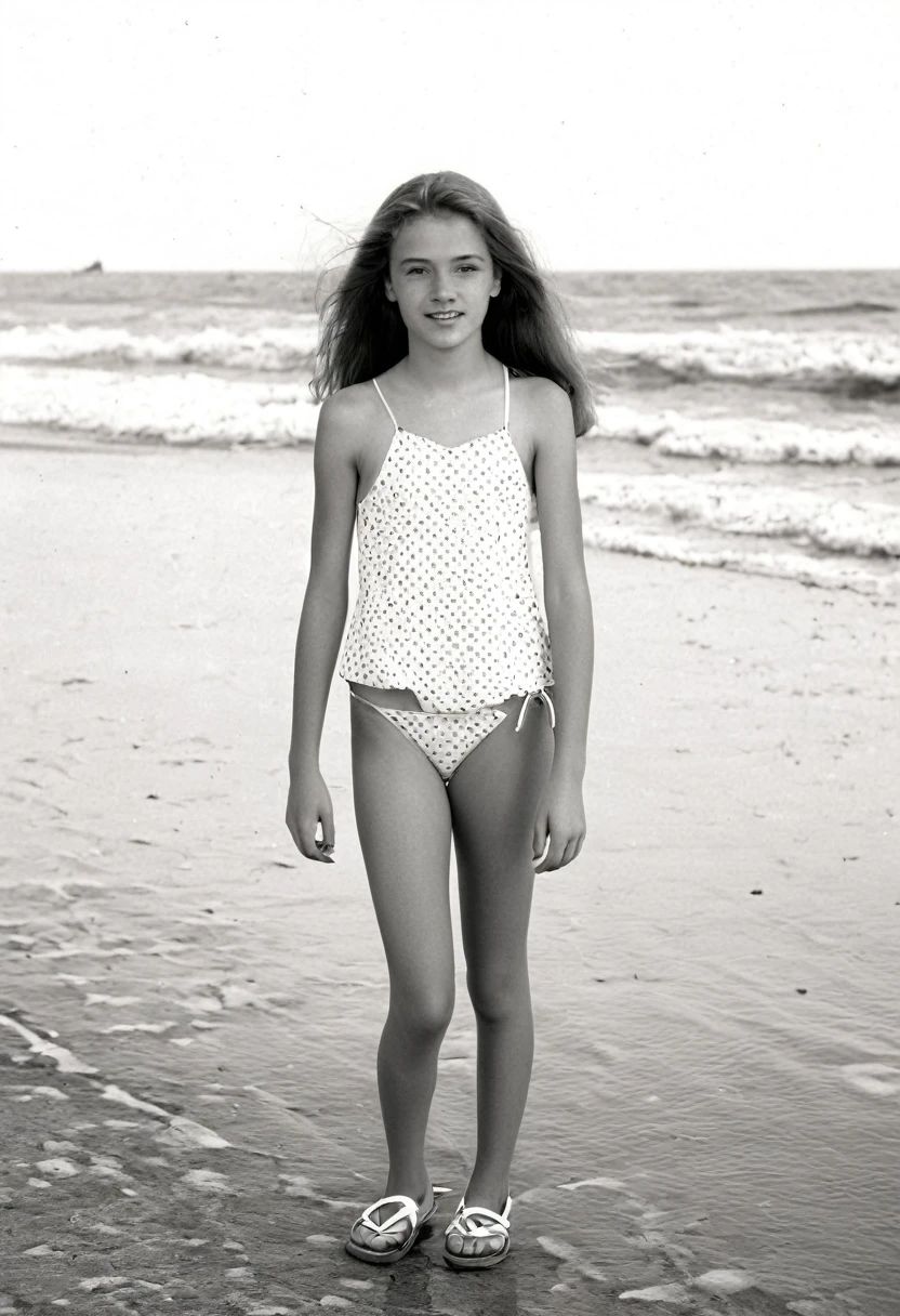 girl about , on the beach