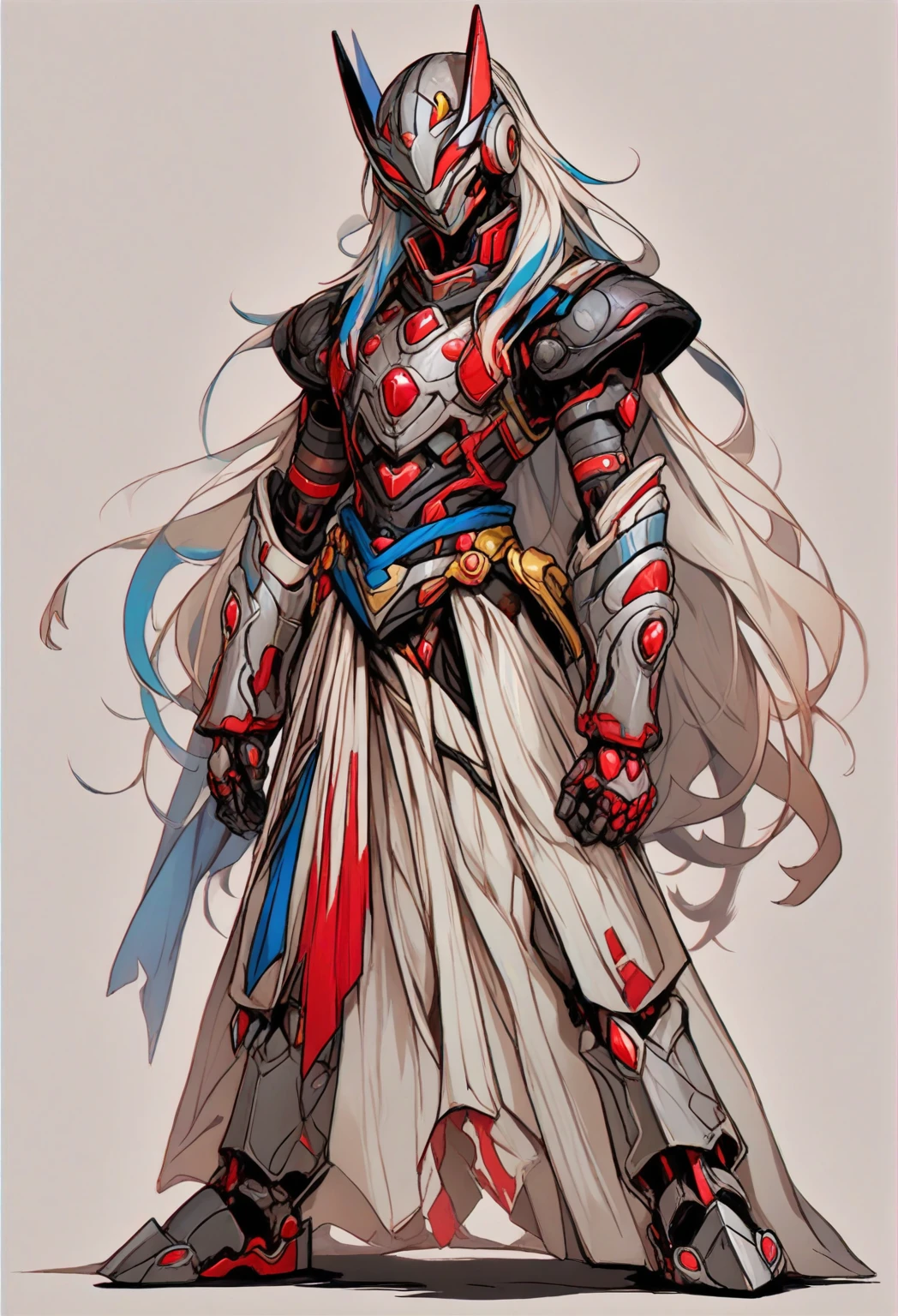 1in kinu-sensei artstyle, Kinu Nishimura style, muted pastel colors, (multiple views:1.2), 1boy, solo, hardboiled, reploid, The image showcases several iterations of the character Megaman X in his design from "Mega Man X8". This character, a Reploid, features a sleek, futuristic design with a predominantly blue color scheme and light blue highlights. The first design shows a rounded, simplistic form, emphasizing a youthful and approachable appearance. The second design introduces angular features, giving him a tougher and more mature look. The third design further enhances these aspects with added armor details and more defined muscle structure, highlighting his combat-ready nature. The side profiles show his helmet with a red gem centerpiece and intricate arm and leg armor details. The overall art style is dynamic, with clean lines and a mix of soft and hard shading to emphasize his mechanical yet heroic qualities. AI art prompts: - "Futuristic Reploid, Megaman X design,, kinu-sensei artstyle,in kinu-sensei artstyle