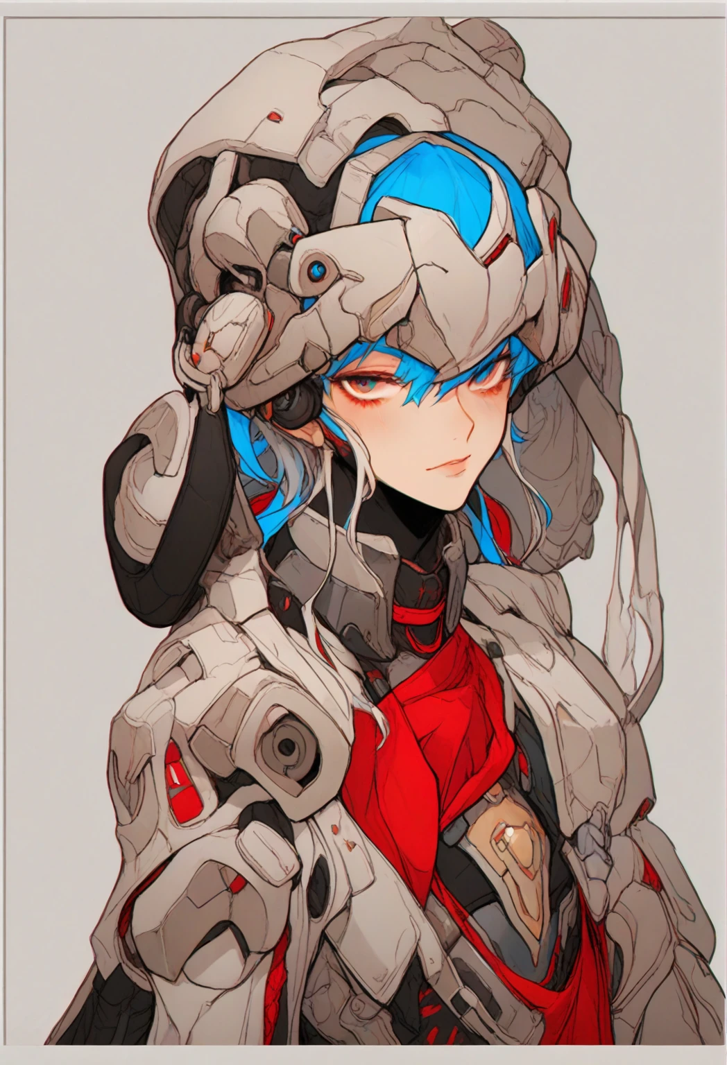 1in kinu-sensei artstyle, Kinu Nishimura style, muted pastel colors, (multiple views:1.2),  1boy, solo, hardboiled, reploid, The image showcases several iterations of the character Megaman X in his design from "Mega Man X8". This character, a Reploid, features a sleek, futuristic design with a predominantly blue color scheme and light blue highlights. The first design shows a rounded, simplistic form, emphasizing a youthful and approachable appearance. The second design introduces angular features, giving him a tougher and more mature look. The third design further enhances these aspects with added armor details and more defined muscle structure, highlighting his combat-ready nature. The side profiles show his helmet with a red gem centerpiece and intricate arm and leg armor details. The overall art style is dynamic, with clean lines and a mix of soft and hard shading to emphasize his mechanical yet heroic qualities. AI art prompts: - "Futuristic Reploid, Megaman X design,, kinu-sensei artstyle,in kinu-sensei artstyle