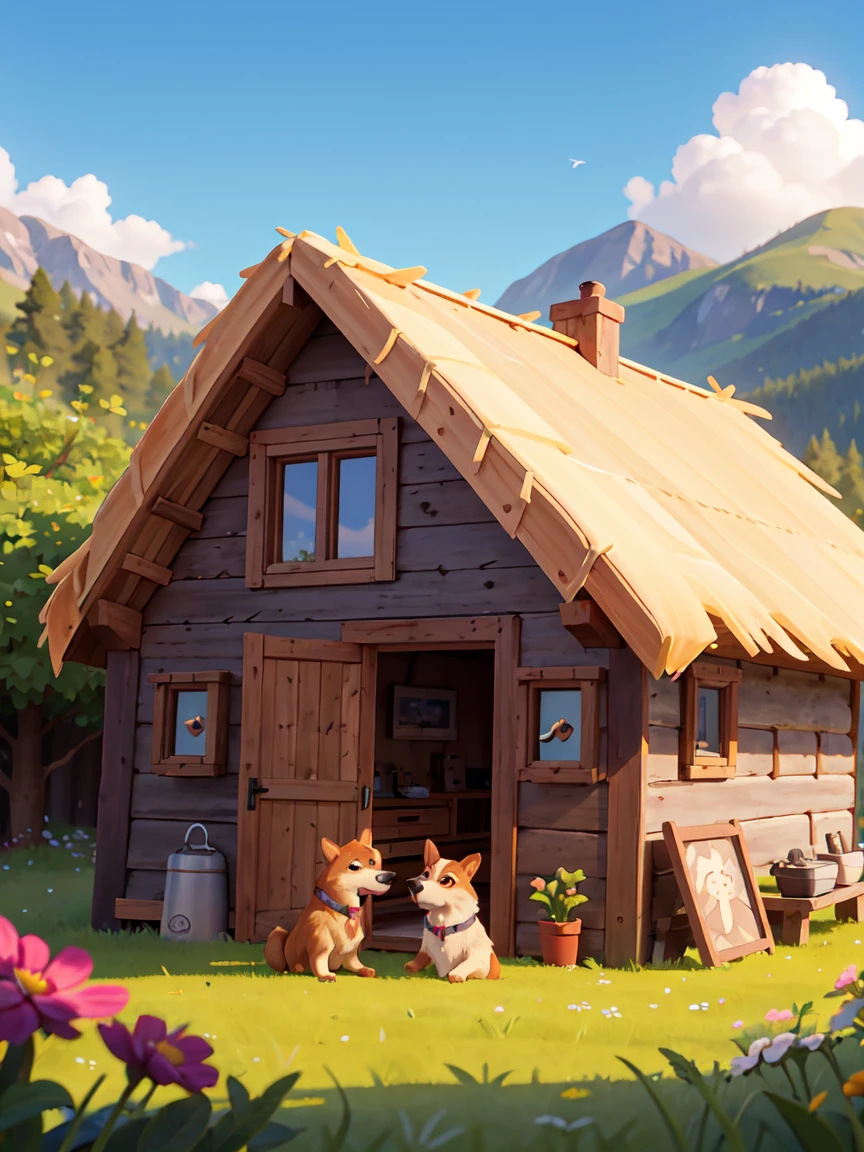 165 / 5 000
cottage on the meadow. two people man and woman, happiness
romance. Loving couple.
sheltie dog love, sun, nature, joy.
hut. chill. man Woman. mountain hut. wooden hut.