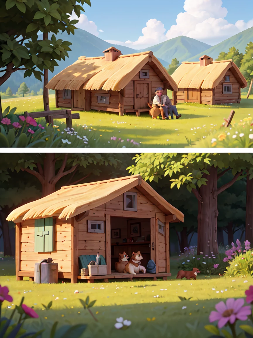 165 / 5 000
cottage on the meadow. two people man and woman, happiness
romance. Loving couple.
sheltie dog love, sun, nature, joy.
hut. chill. man Woman. mountain hut. wooden hut.