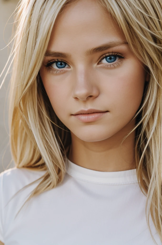 Young blond with blie eyes