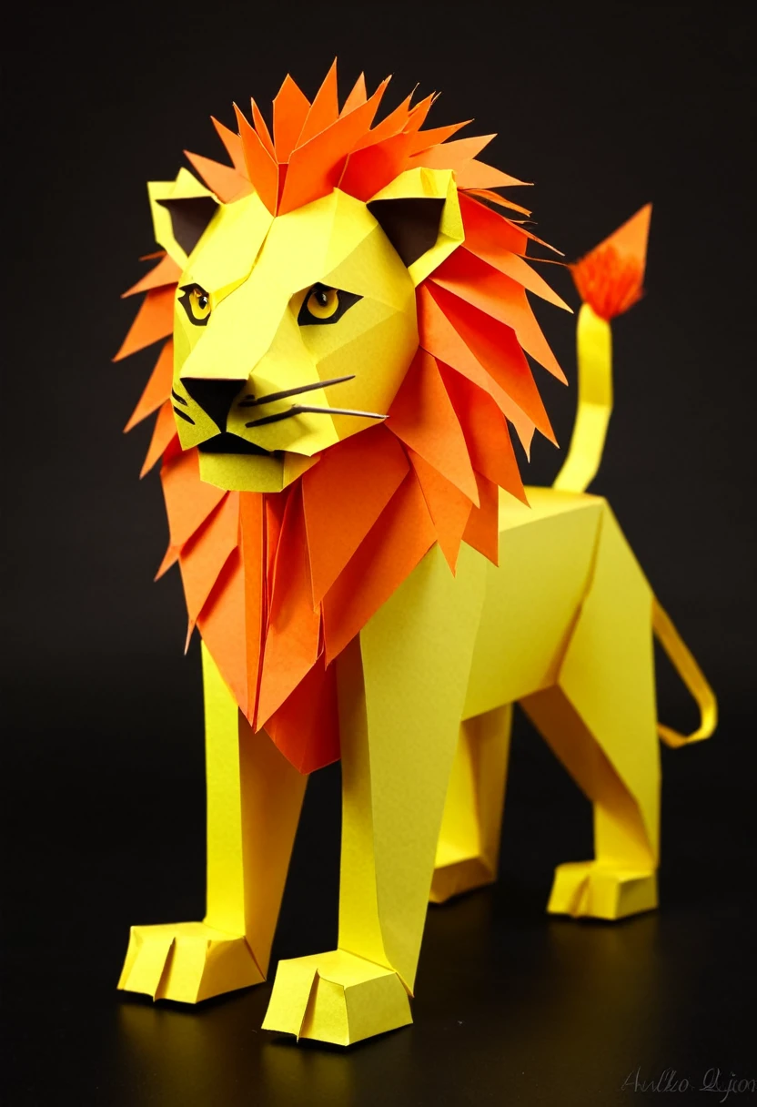 origami lion