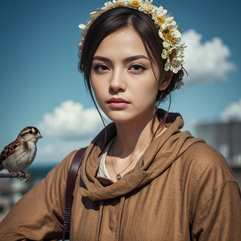 Hundreds of sparrows(bird)、Mr.々Expression、Super detailed、High resolution、Masterpiece、Masterpiece、Chroma key background、Highest quality