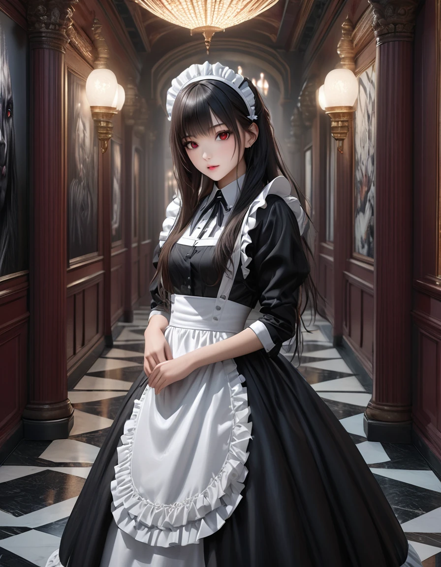 masterpiece. night. detailed beautiful Wednesday Addams. dim lit room. detailed short tight latex costume, . athletic. . night. leaning on sofa. . background candles.