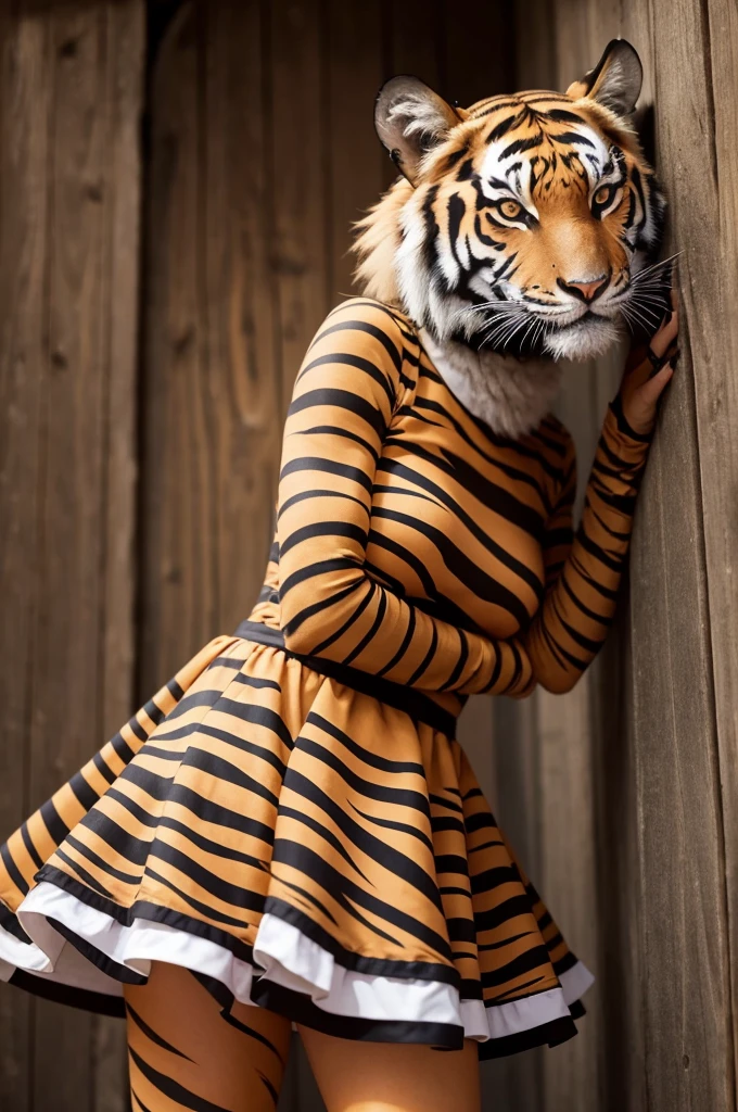 Tigress in a dress