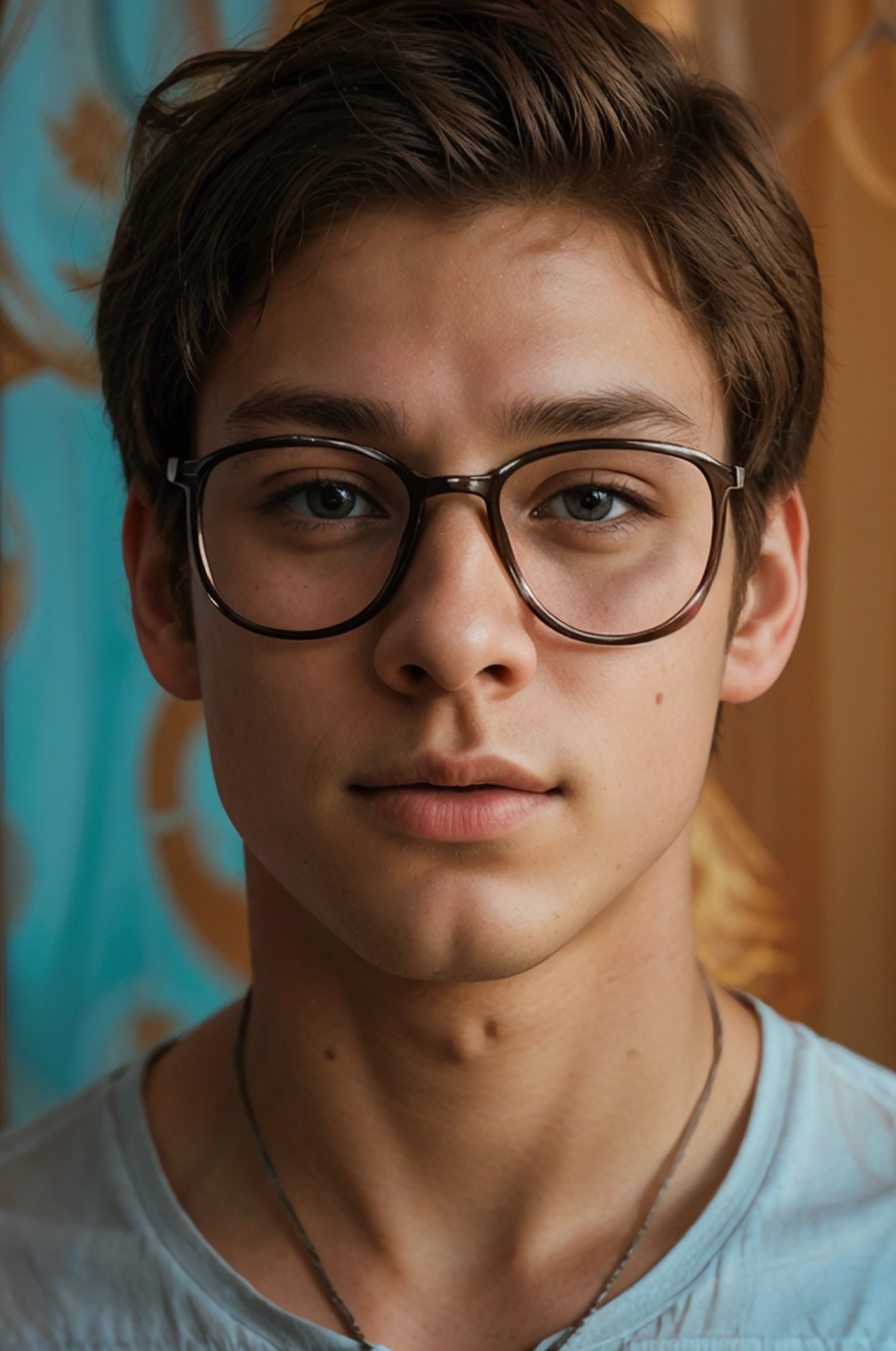 Realistic photo of solo handsome age men