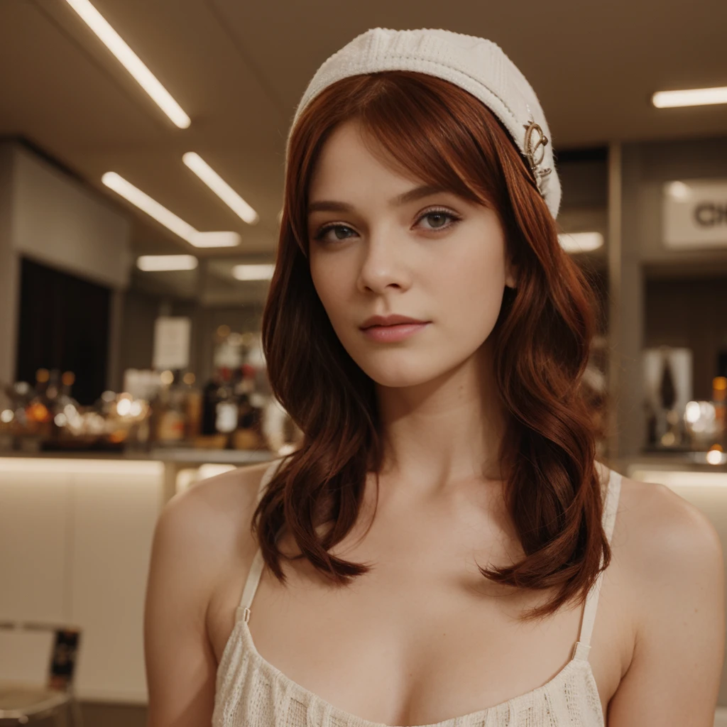 redheadwear, with Chanel hair, Women's Lace Beach Cover-Up/ Bath Pool Tank Top Tricot Dress