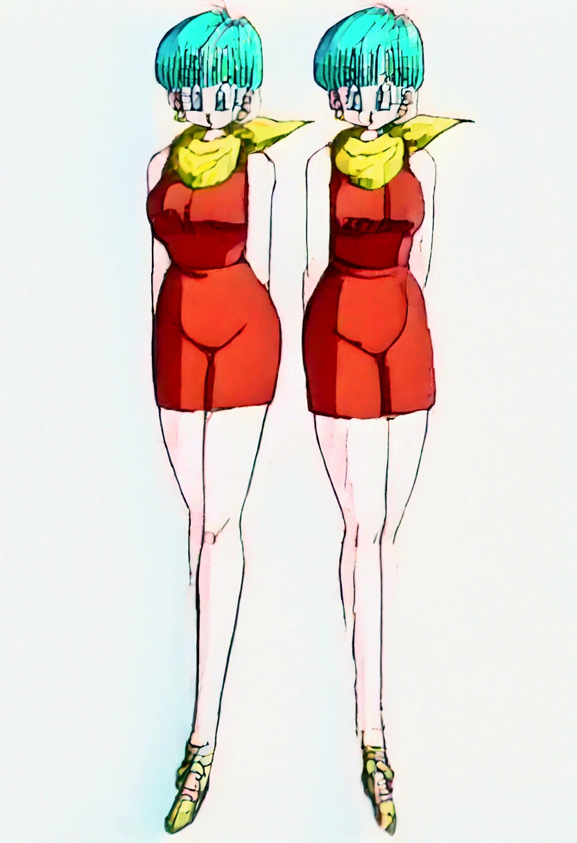 bulma from dragon ball, female , curvy, old, 40 years old, high heels , 4k