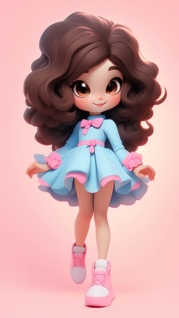 Baby girl cute chibi style, Estilo de Moda 2023, Tema estilosa, Linda, expressiva, Feliz, Sorriso lindo, bonito cabelos lisos, modelo profissional, Poses fofas, standingn, corpo inteiro, mostrando pernas, Feliz, sorridente, Alegre, amiable, majo, delicado, expressiva. Women's Accessories 8K Resolution, corpo inteiro, solid and clear background, Sozinha na imagem, Feliz, expressiva, sorridente, maquiagem, bochechas rosadas, large eyelashes, corpo inteiro. All dolls should follow the same solid background pattern and be complete in the image, mostrando o (corpo inteiro, incluindo as pernas: 1.5) corpo inteiro, corpo inteiro, corpo inteiro, corpo inteiro, Sapatilhas de bailarinas , estilo alternativo, Ponytail, ponytail, Ariana Grande, Ariana Grande, Ariana Grande, barbie movie 2023, tube dress, tube dress, tube dress, full body, fullbody