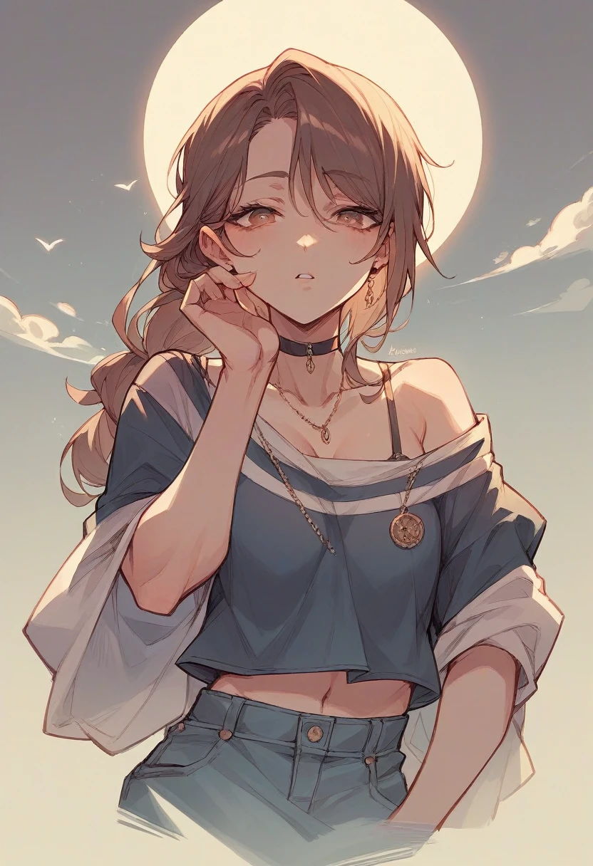 Best quality, Masterpiece, Masterpiece,Best quality,offcial art,Extremely detailed Cg Unity 8K wallpaper, Cross necklace,Koyama Haru,Small breasts