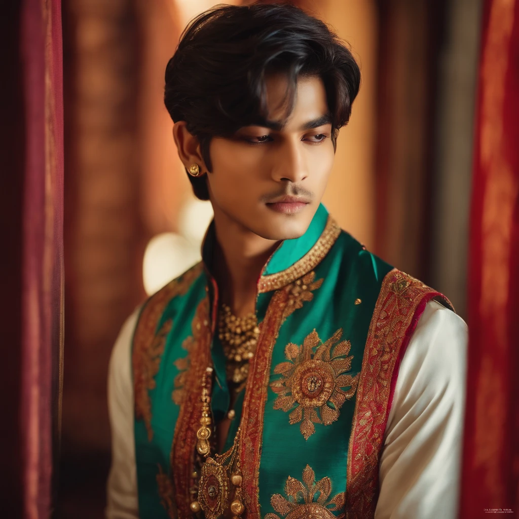 Bts v in Indian attire 