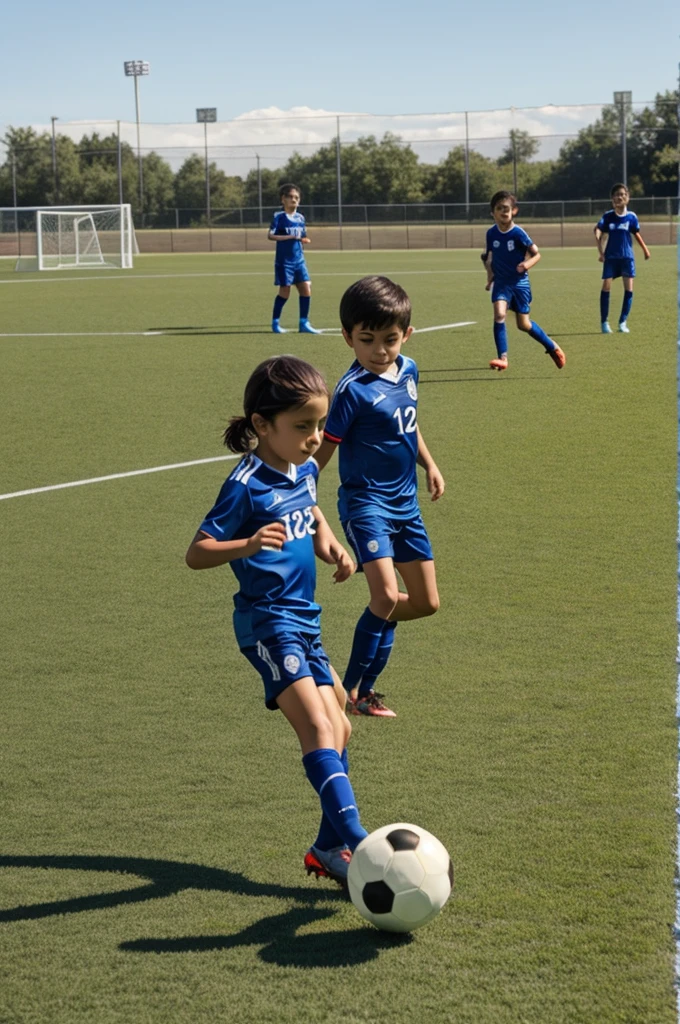 playing soccer