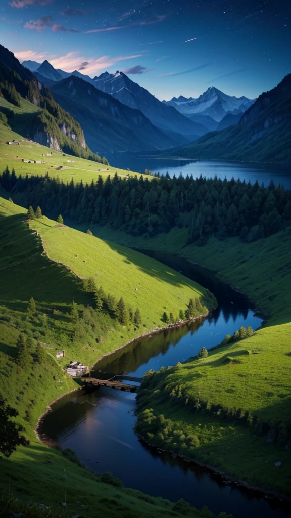 Logo, Amazing, 8K, Tabletop, Raw Photo, Amazing, Top Quality, High Quality, High Definition, Real, Ultra HD, Night, Wind, Story Poetry, Beauty of Mountains and Forests, Grasslands of the World, Silence and Beauty, Vast land, lakeside, amazing scenery, beautiful natural scenery