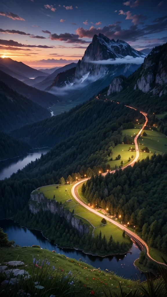 Logo, Amazing, 8K, Tabletop, Raw Photo, Amazing, Top Quality, High Quality, High Definition, Real, Ultra HD, Night, Wind, Story Poetry, Beauty of Mountains and Forests, Grasslands of the World, Silence and Beauty, Vast land, lakeside, amazing scenery, beautiful natural scenery