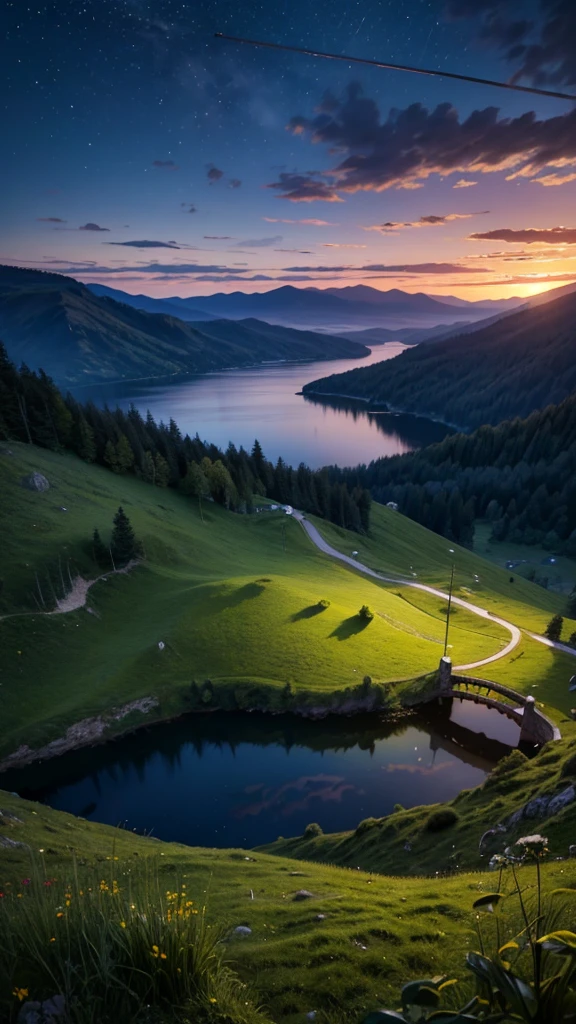 Logo, Amazing, 8K, Tabletop, Raw Photo, Amazing, Top Quality, High Quality, High Definition, Real, Ultra HD, Night, Wind, Story Poetry, Beauty of Mountains and Forests, Grasslands of the World, Silence and Beauty, Vast land, lakeside, amazing scenery, beautiful natural scenery